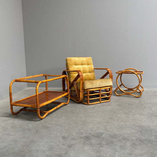 Bamboo and rattan chair by Paul Frankl, USA 1960s