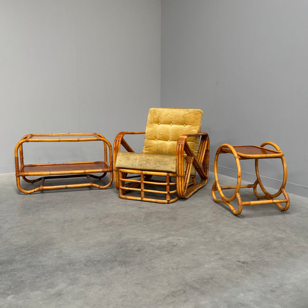 Bamboo and rattan chair by Paul Frankl, USA 1960s