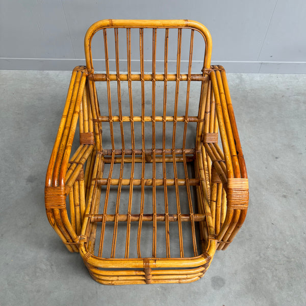 Bamboo and rattan chair by Paul Frankl, USA 1960s