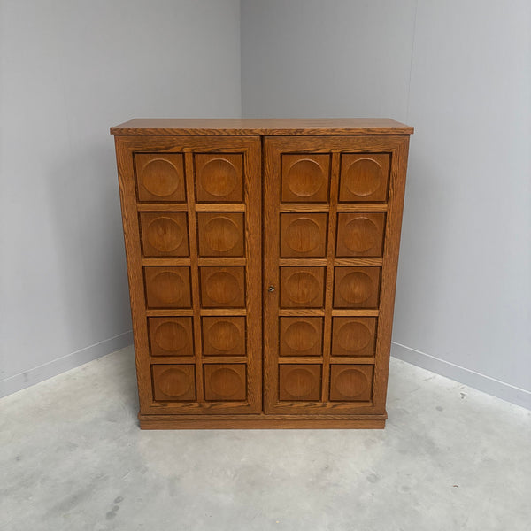 Vintage brutalist style highboard / cabinet by Bartels, 1970s
