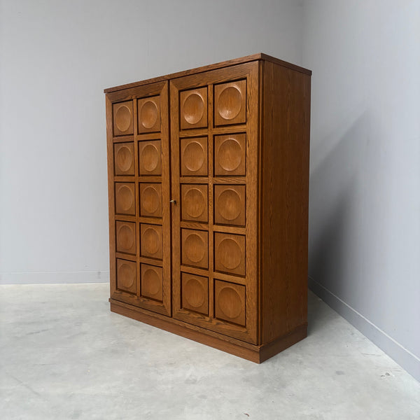 Vintage brutalist style highboard / cabinet by Bartels, 1970s