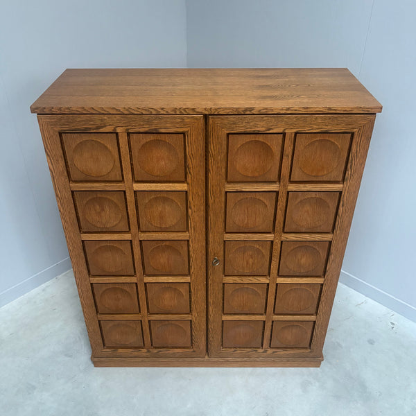 Vintage brutalist style highboard / cabinet by Bartels, 1970s