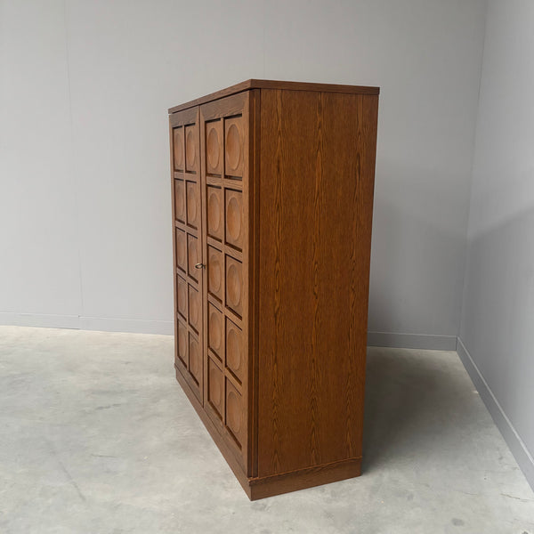 Vintage brutalist style highboard / cabinet by Bartels, 1970s