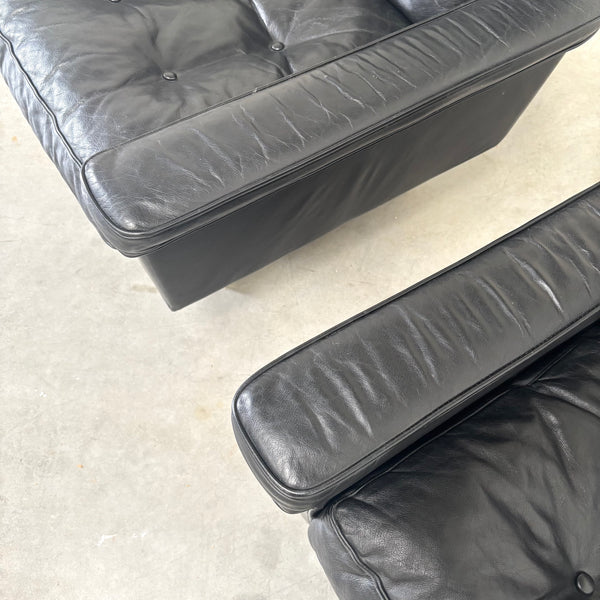Vintage black swivel chairs, 1960s