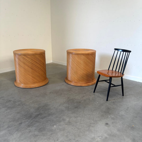 Large pencil reed pedestal, 1970s