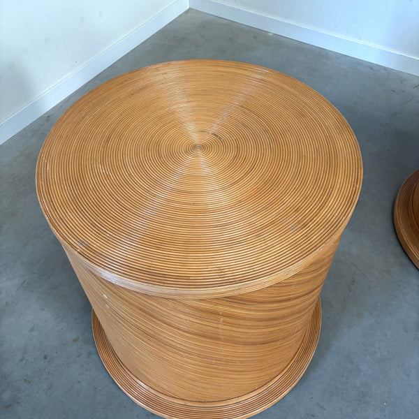Large pencil reed pedestal, 1970s