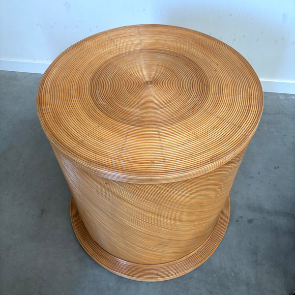 Large pencil reed pedestal, 1970s