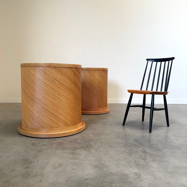 Large pencil reed pedestal, 1970s