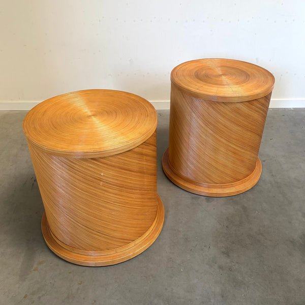 Large pencil reed pedestal, 1970s