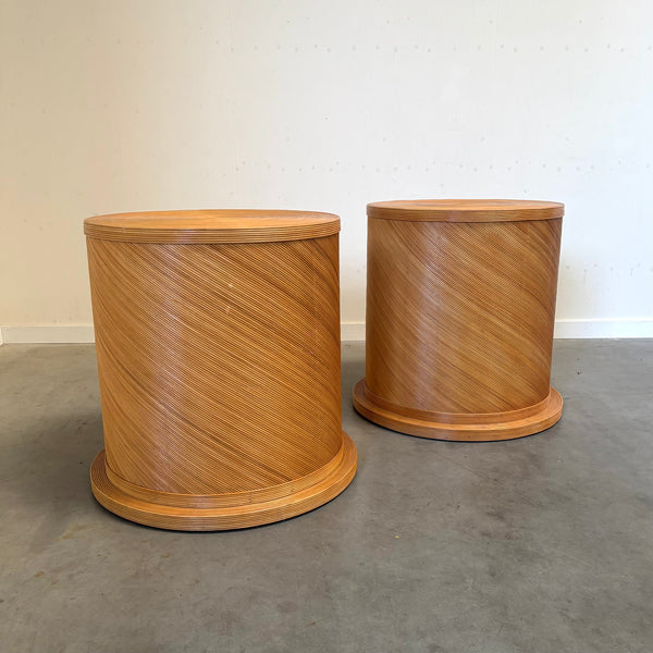 Large pencil reed pedestal, 1970s