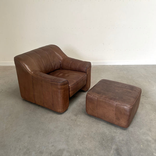 De Sede DS44 chair with hocker, 1970s