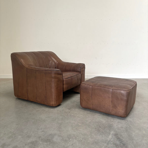 De Sede DS44 chair with hocker, 1970s