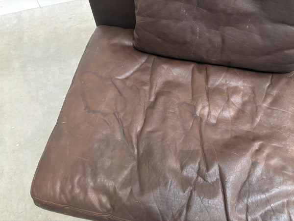 Large leather modular lounge sofa, 1970s