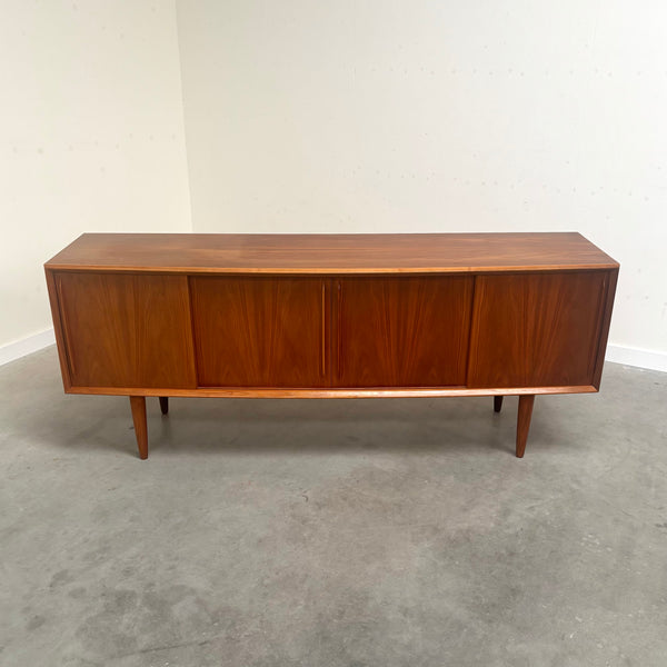 Danish curved sideboard by HP Hansen, 1960s