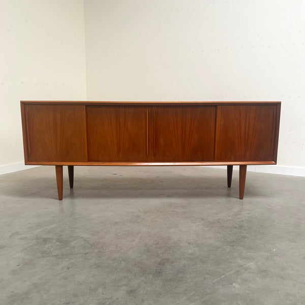 Danish curved sideboard by HP Hansen, 1960s