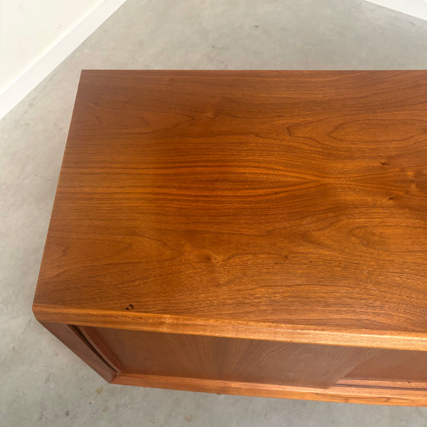 Danish curved sideboard by HP Hansen, 1960s