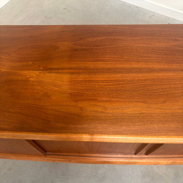 Danish curved sideboard by HP Hansen, 1960s