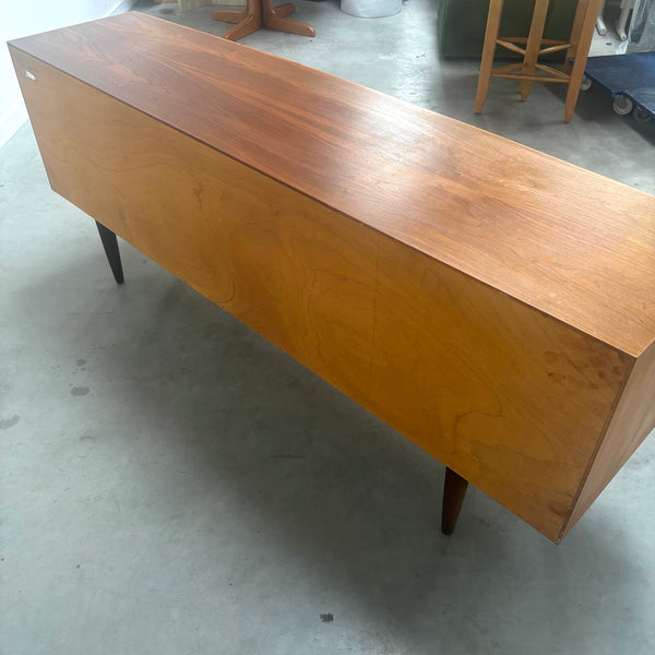 Danish curved sideboard by HP Hansen, 1960s