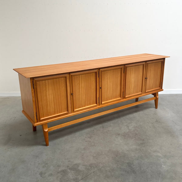 Large cherry wood sideboard, 1950s design