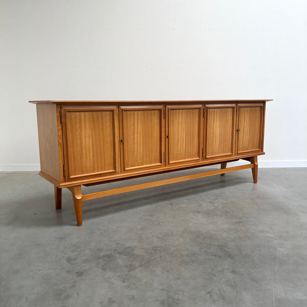 Large cherry wood sideboard, 1950s design