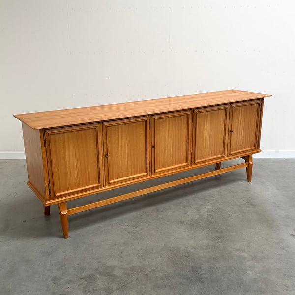 Large cherry wood sideboard, 1950s design