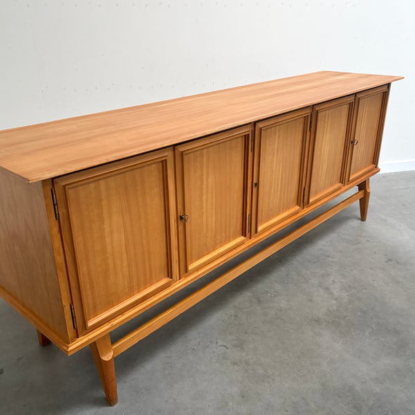 Large cherry wood sideboard, 1950s design