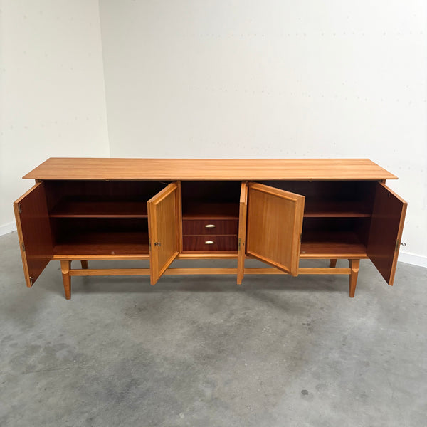 Large cherry wood sideboard, 1950s design