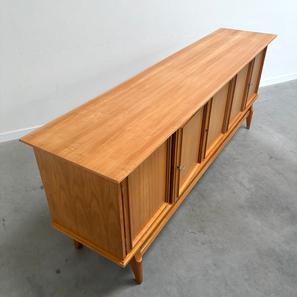 Large cherry wood sideboard, 1950s design