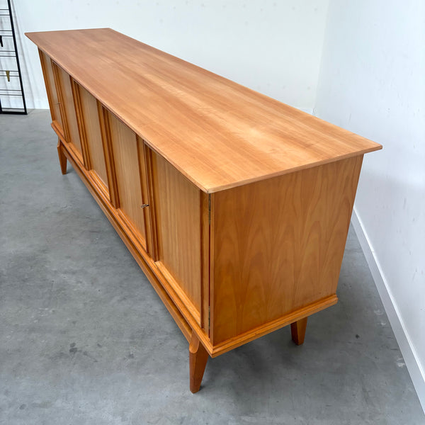 Large cherry wood sideboard, 1950s design