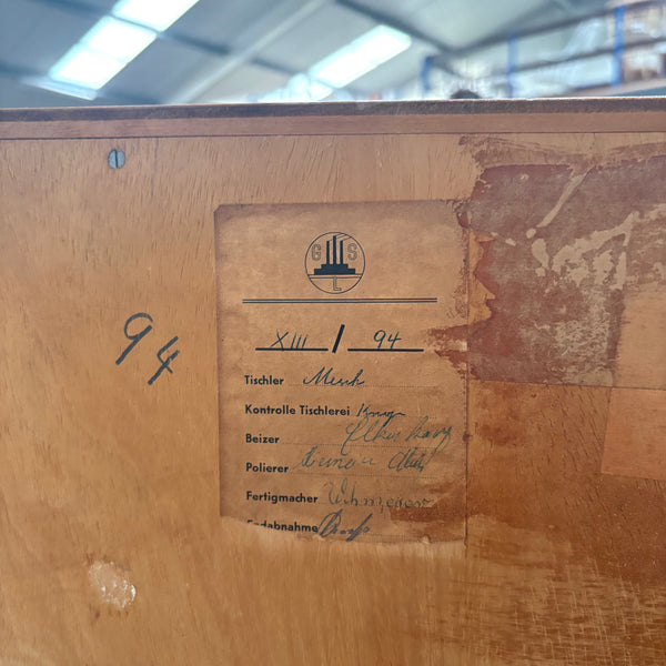 Large cherry wood sideboard, 1950s design