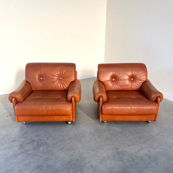 Set vintage Italian lounge chair, 1970s