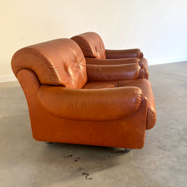 Set vintage Italian lounge chair, 1970s