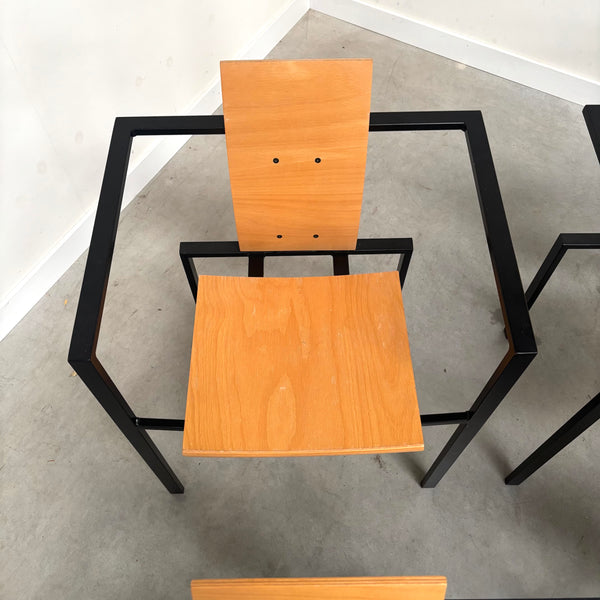 6x Trix dining chair by KFF Design, 1980s