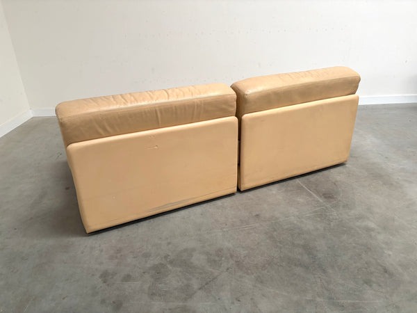 De Sede DS76 lounge sofa / daybed in beige leather, 1970s