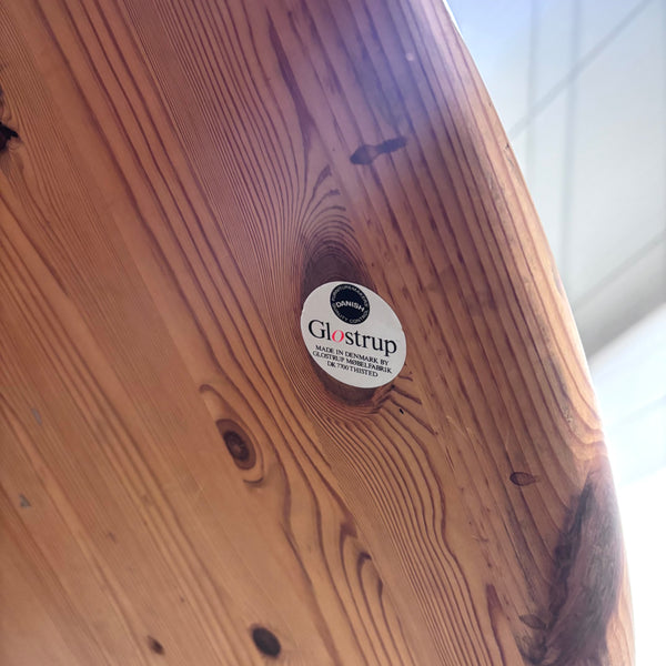 Glostrup solid pine, round / oval dining table, 1970s