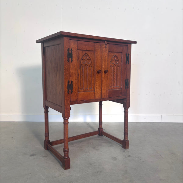 Vintage oak hall cabinet, 1960s