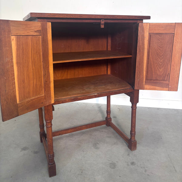 Vintage oak hall cabinet, 1960s