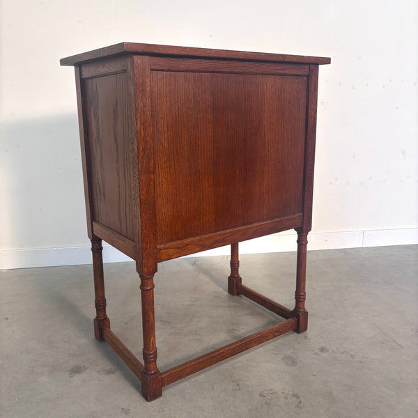 Vintage oak hall cabinet, 1960s