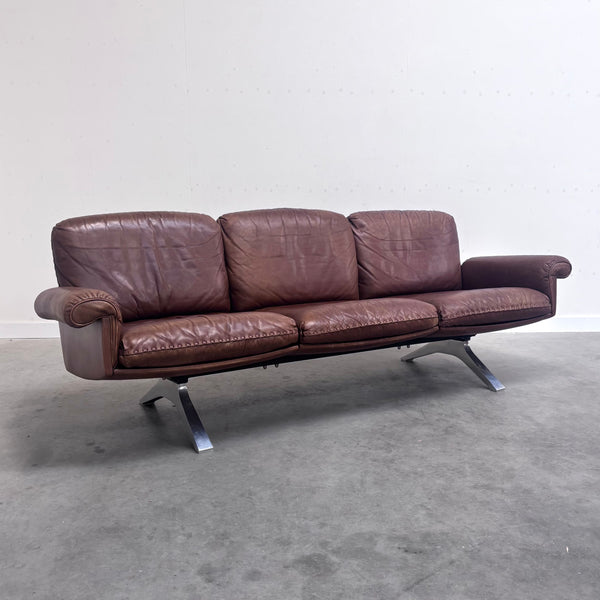 Cognac leather De Sede DS31 sofa, 1970s
