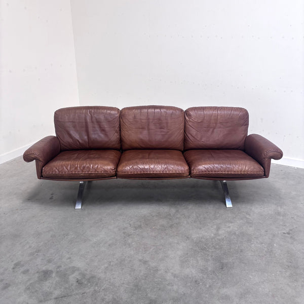 Cognac leather De Sede DS31 sofa, 1970s