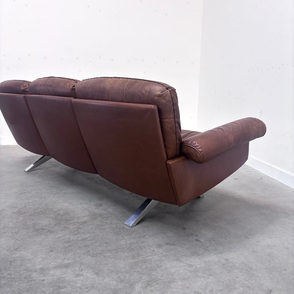 Cognac leather De Sede DS31 sofa, 1970s