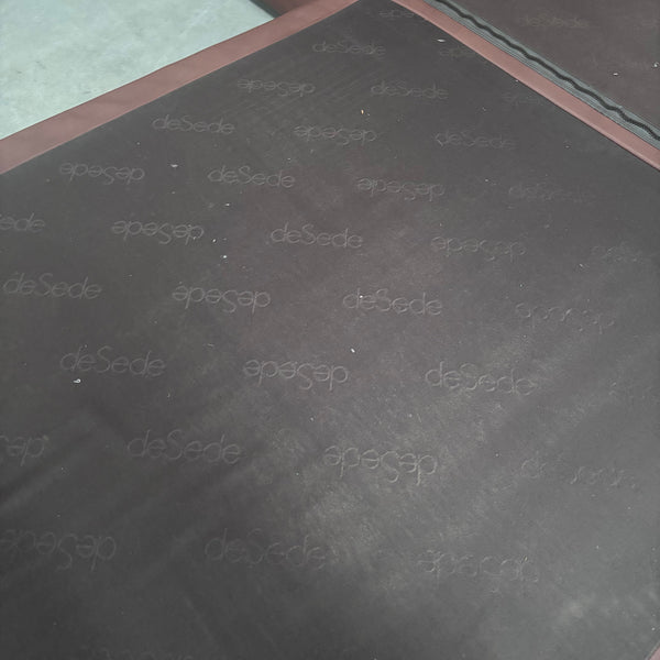 Brown leather modular sofa by De Sede; DS76, 1970s (corner)