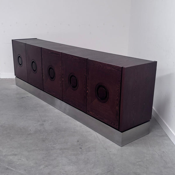 Brutalist style sidebard, 1970s