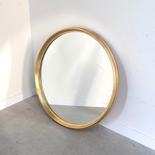 Large round vintage mirror, 1960s
