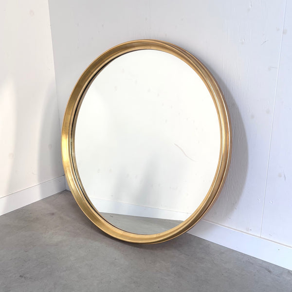 Large round vintage mirror, 1960s