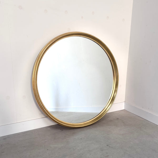 Large round vintage mirror, 1960s