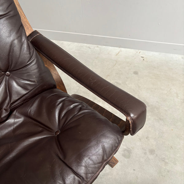 Siësta lounge chair with hocker by Ingmar Relling, 1960s