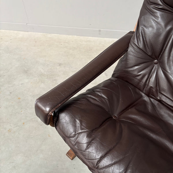Siësta lounge chair with hocker by Ingmar Relling, 1960s