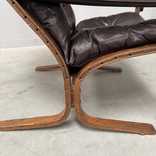 Siësta lounge chair with hocker by Ingmar Relling, 1960s
