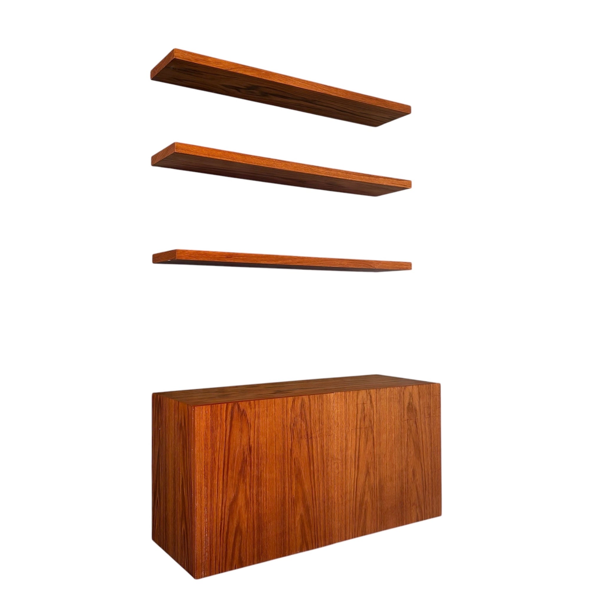 Vintage teak wall unit, 1960s